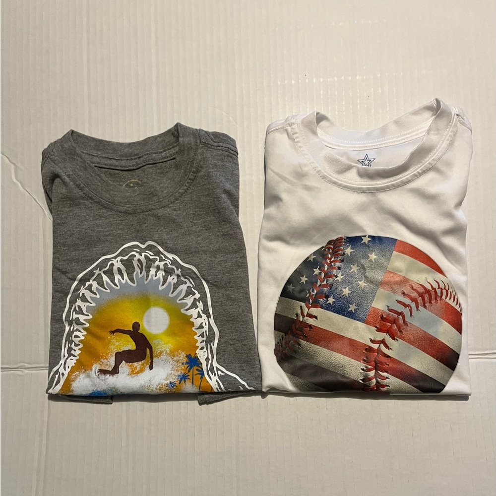 2 boys, muscle shirts. Size.4-5.